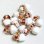 画像3: 15x10 "White/foiled" lampwork beads (3)