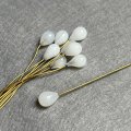 10x7 White Opal drop pin