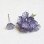 画像1: 9~10mm glass flower pin "Lavender" (1)