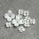 画像2: 4pcs 12mm "Matte Clear" plastic 4-petal flower (2)