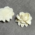32mm celluloid Off-White Rose pendant