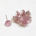 9~10mm glass flower pin "Pink"