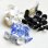 画像4: jaggy flower on wire "Blue/White " (4)