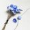 画像1: jaggy flower on wire "Blue/White " (1)