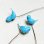 画像3: Blue Bird glass on wire pin (3)