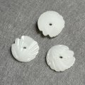 20.5mm White Opal flower cabochon