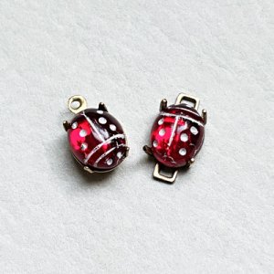 画像2: 10x8 Ladybug cabochon