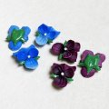 14x12 plastic Violet cabochon