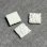 画像1: 12mm SQ White floral cabochon (1)