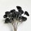画像3: jaggy flower on wire "Black " (3)