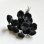画像2: jaggy flower on wire "Black " (2)