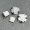 画像4: 21.5mm White flower cabochon (4)