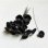画像1: jaggy flower on wire "Black " (1)