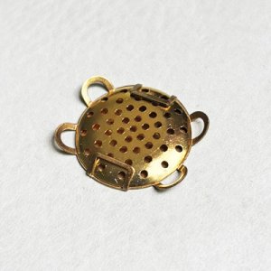 画像3: aged brass 26mm scallop FB setting