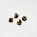 4pcs 4mm fancy beads cap