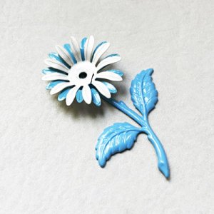 画像1: enameled flower & stem set "B"