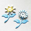 enameled flower & stem set