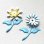 画像1: enameled flower & stem set (1)
