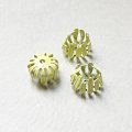 15mm Neon Yellow 12-petal enameled flower