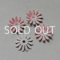 16mm Neon Pink 12-petal enameled flower