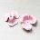 画像1: 29mm Neon Pink 3-petal enameled flower (1)