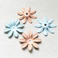28mm 8-petal enameled flower