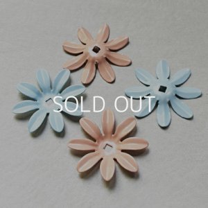画像1: 28mm 8-petal enameled flower