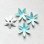 画像1: 18mm Neon Blue 6-petal enameled flower (1)