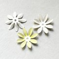 27mm 8-petal enameled flower