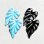 画像1: 37.5x23 enameled leaf (1)