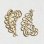 画像2: 40x24 feather filigree charm L&R set (2)