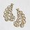 画像1: 40x24 feather filigree charm L&R set (1)