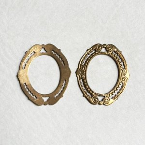 画像1: 33x28 oval open frame stamping