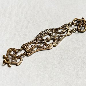 画像2: 14x35 brass Deco filigree