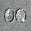 25x18 OV Clear Rose intaglio
