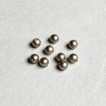 4pcs SW 4mm "Platinum" half drilled pearl