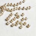 20pcs 4mm Off-White baroque glass pearl
