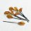 画像2: 9x5 Amber frill leaf pin (2)