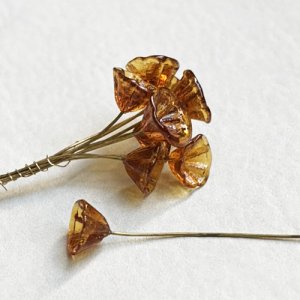 画像2: 9~11mm cup flower pin "Topaz"