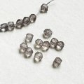 10pcs 3.5mm Gray faceted beads