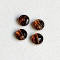 8mm Tortoise faceted dome cabochon
