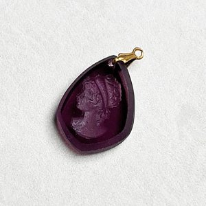 画像4: 22x16 shield intaglio pendant "Crystal"