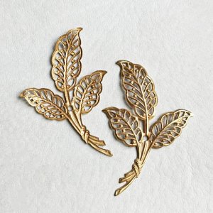 画像1: RGP 51x34 bunch of leaves filigree