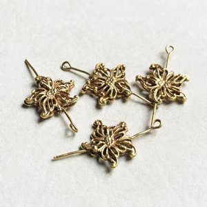 画像1: RGP 16x14 filigree flower pin