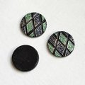 18mm painted pattern cabochon