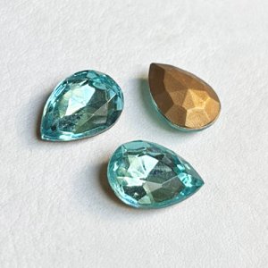 画像3: CZECH 18x13 Pear rhinestone