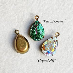 画像2: 14x10mm PEAR starburst cut stone 1R