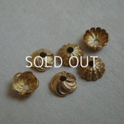 画像4: 5pcs brass 6mm Rib cap