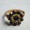 画像4: brass & Jet rhinestone ring base (4)