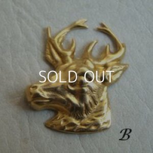 画像3: brass Stag head stamping